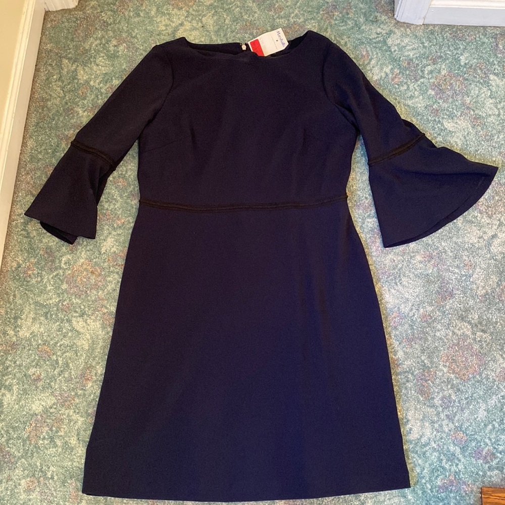 Tommy Hilfiger Navy Blue Bell Sleeve Dress